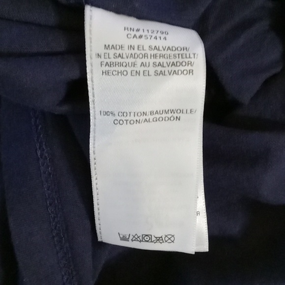 True Religion Men Navy Graphic Print Union Crew Short Sleeve T-Shirt Sz Large - Picture 5 of 6